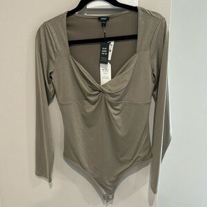 Brand new express bodysuits gold color size M